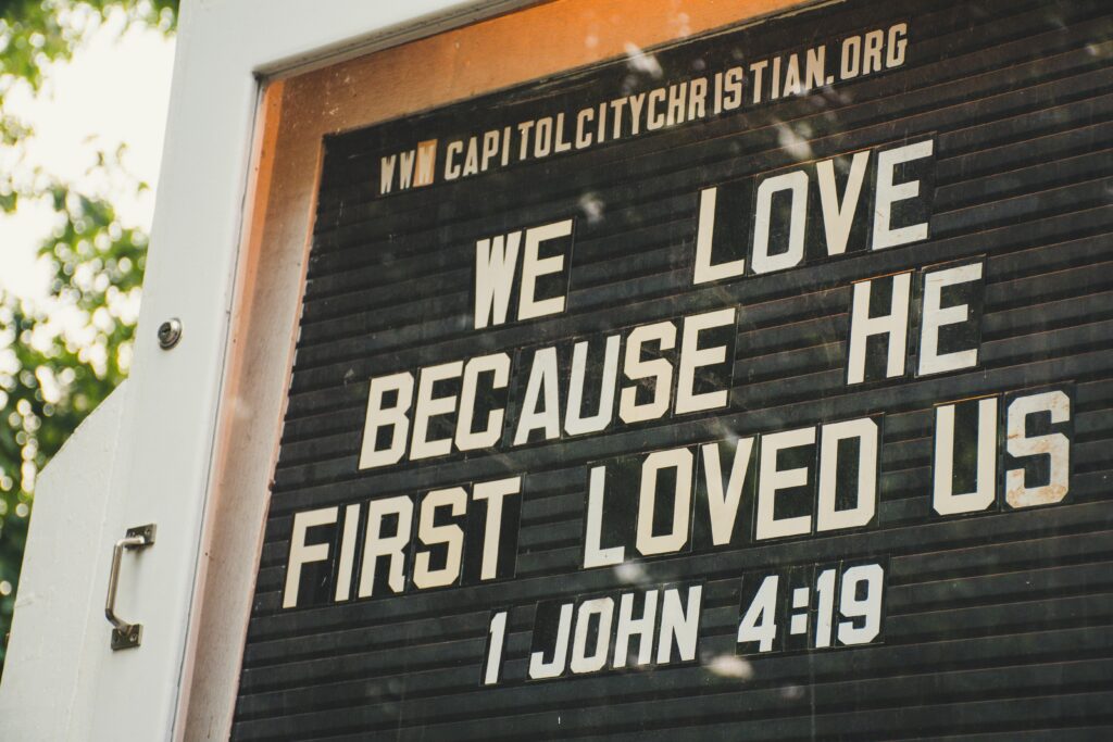 We love because he first loves us